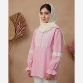 شومیز دخترانه نخی تابستانی در 4 رنگ مدل مادر دختری