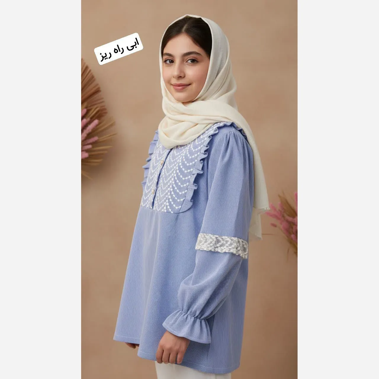 شومیز دخترانه نخی تابستانی در 4 رنگ مدل مادر دختری