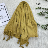 شال کنفی سنگشور قواره بزرگ 185 در 85 سانتیمتر بدون پرز و سر خوردن