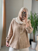 پوشاک عمده مدل شومیز زنانه صوفیا گازوئیلی بدون ابرفت پک ۵عددی