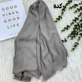شال وارداتی سوپرنخ ساده کد 1243 قواره 200×70 سانتیمتر بدون آبرفت و چروک