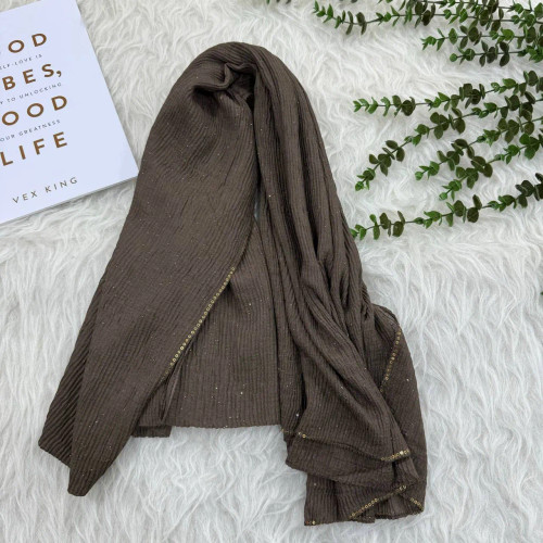 شال نخی ساده وارداتی قواره بزرگ ابعاد 200 در 80 سانتی متر
