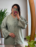 شومیز صوفیا زیپی یقه هفت جلودکمه