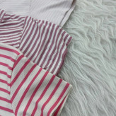 کراپ راه راه کبریتی چهارفصل زنانه دخترانه تنخور شیک سایز S M L XL XXL